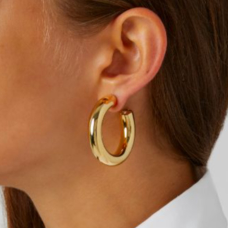 

LW Metal Basic Geometric Earring, Gold