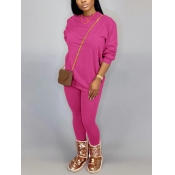 LW O Neck Skinny Pants Set