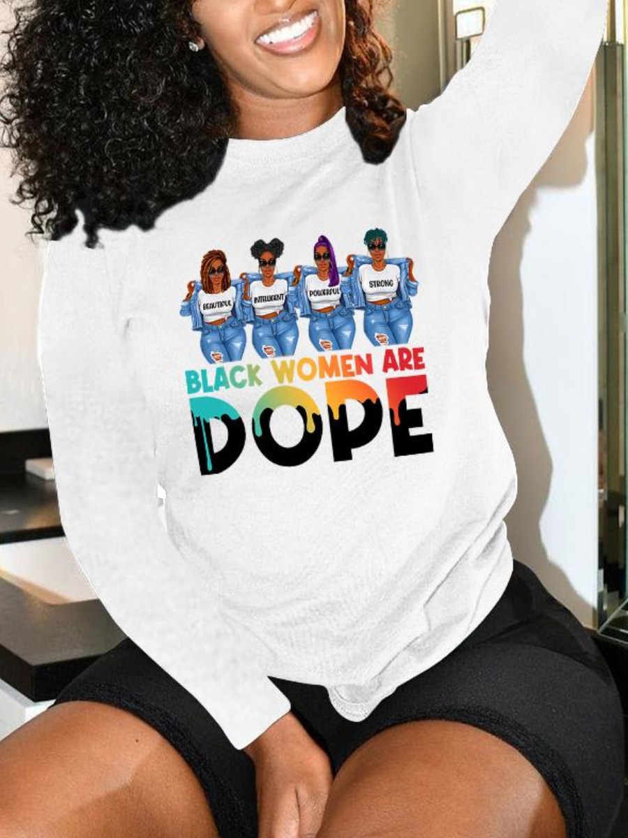 

LW Figure Letter Print T-shirt, White