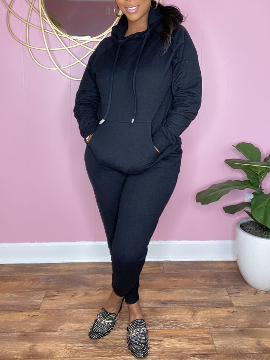 LW BASICS Knitting Pocket Design Lace-up Solid Reg