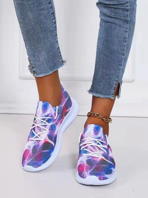 LW Tie-dye Sneakers, Purple