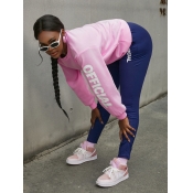 LW Round Neck Letter Print Pants Set