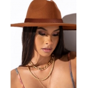 LW Buckle Design Fedora Hat