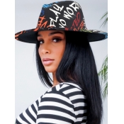 LW Letter Print Jazz Hat