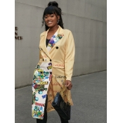 LW Graffiti Letter Print Coat