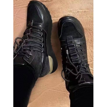 

LW Lace-up Booties, Black