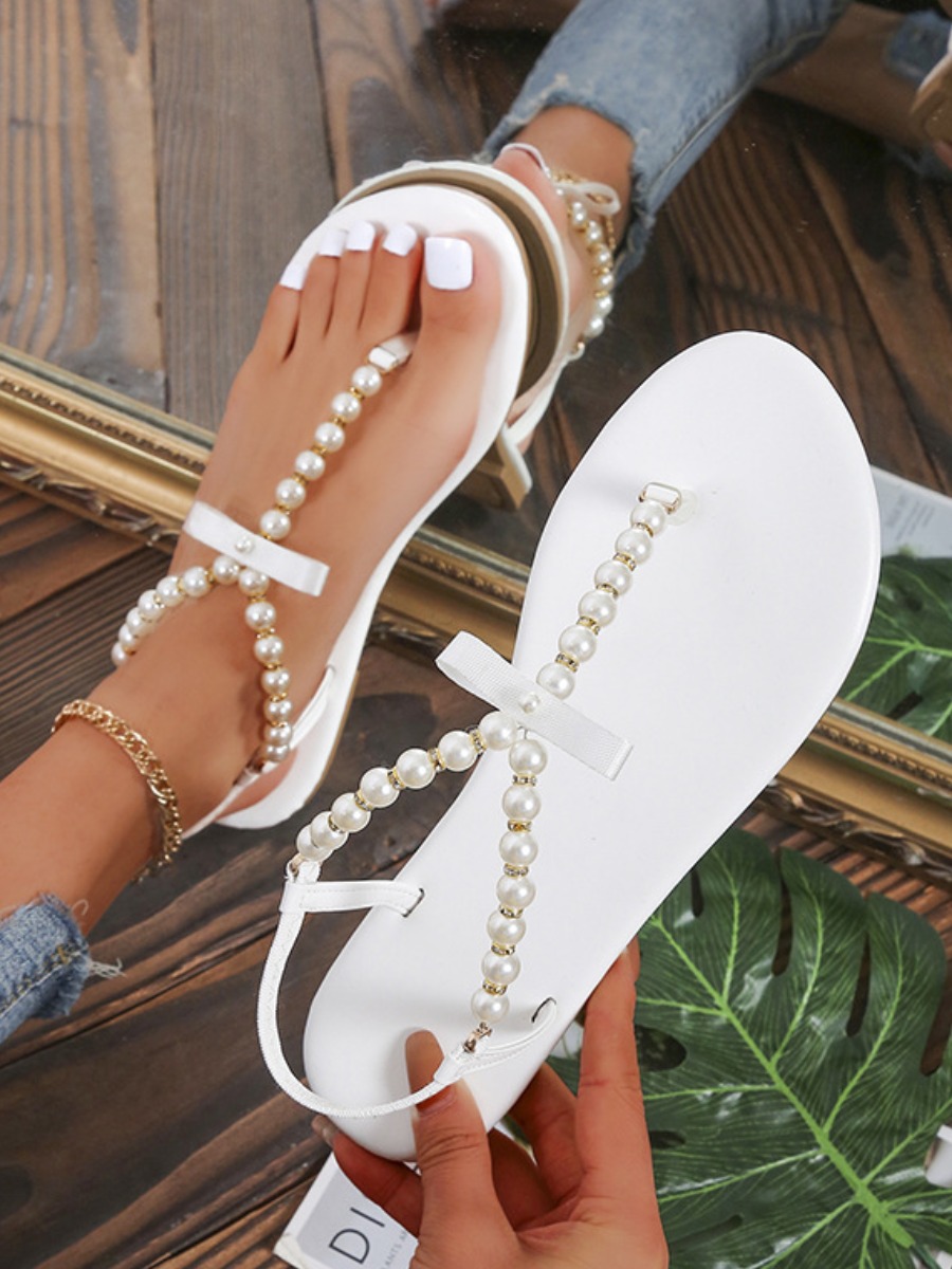 LW Pearl Decor Sandals