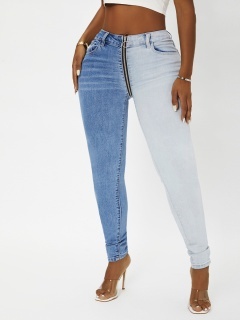 LW Zipper Design High Stretchy Jeans