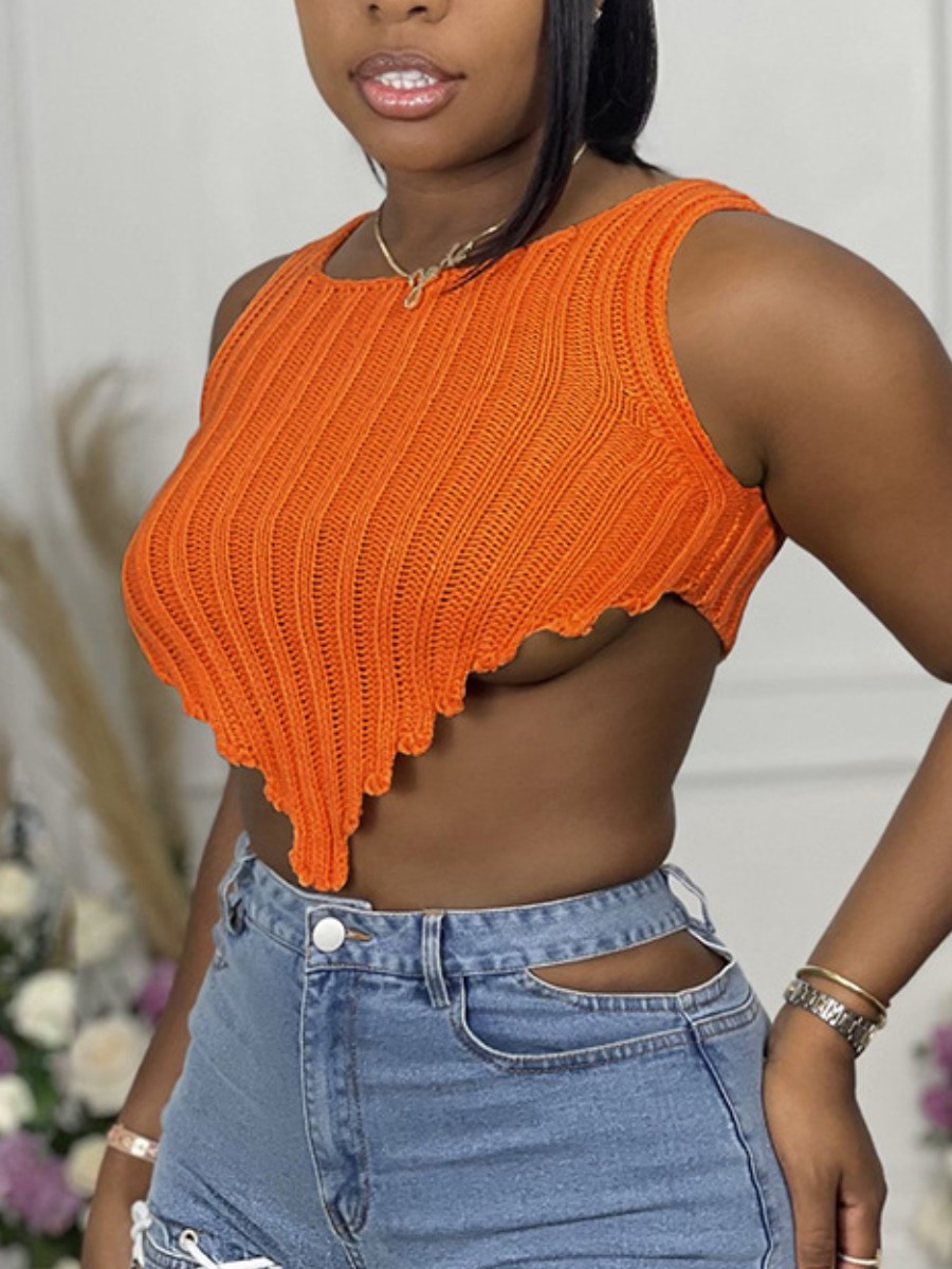 

LW SXY Rib-Knit Crop Top Camisole, Croci