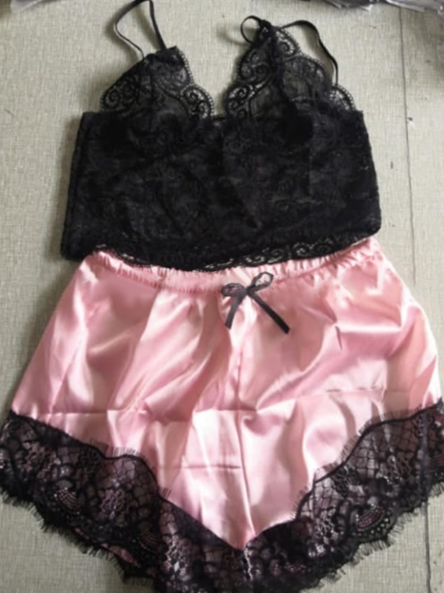 

LW Satin Basic Solid Secret Sets, Pink