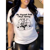 LW Plus Size Figure Letter Print T-shirt