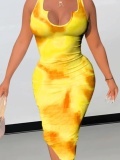 LW Tie-dye Bodycon Cami Dress