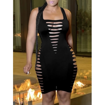 

LW SXY Cut Out Backless Cami Dress, Black