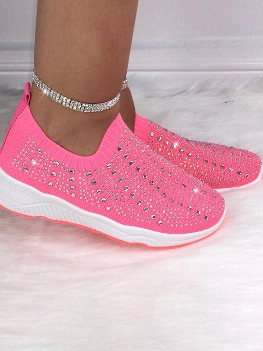 LW Breathable Rhinestone Sneakers