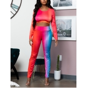 LW Crop Top Tie-dye Pants Set