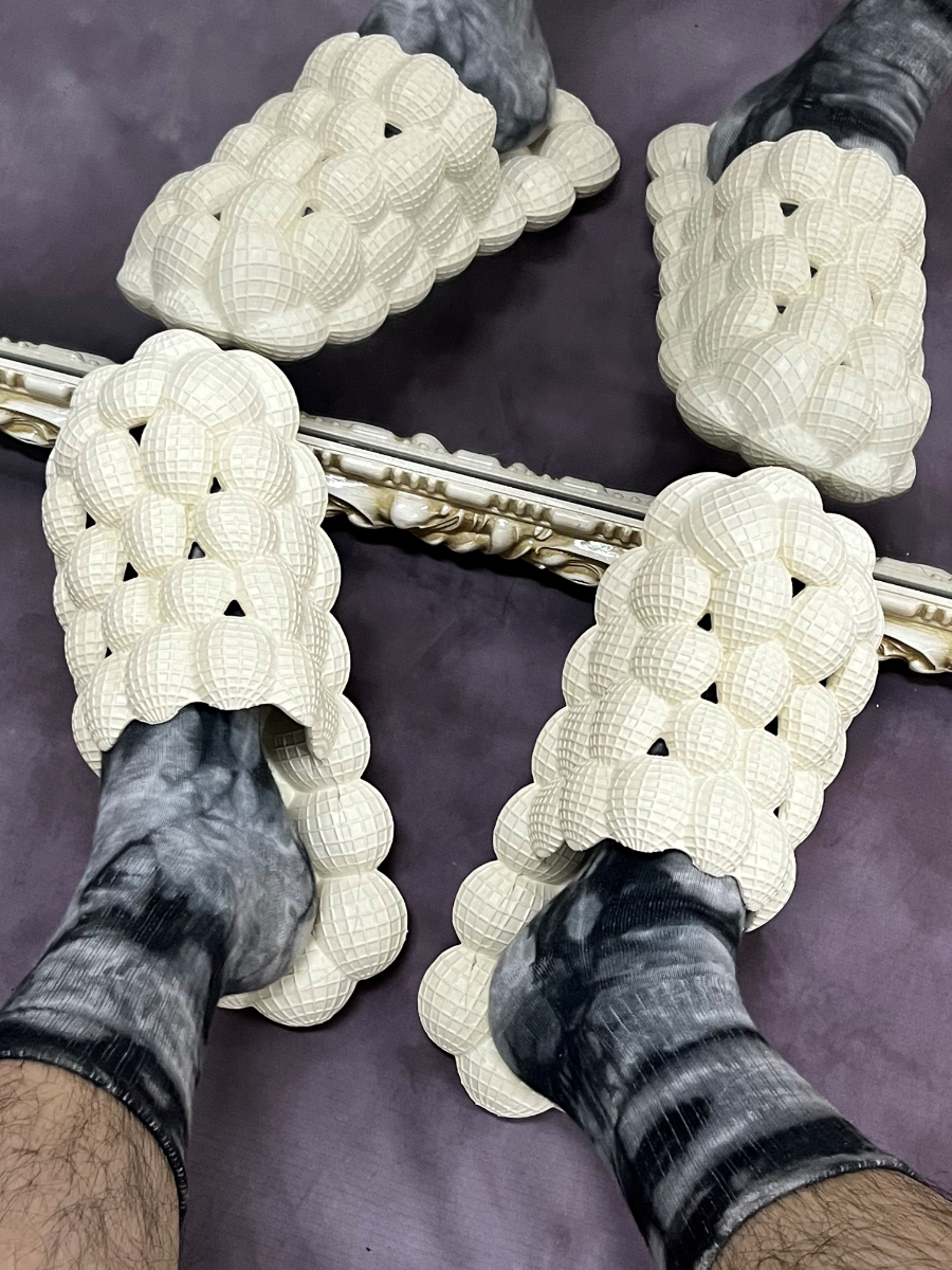 LW Men Peanut Decor Bubble Slippers