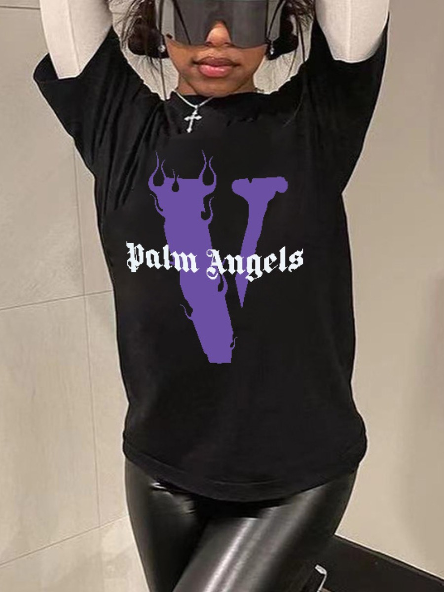 LW Palm Angels Letter Print T-shirt