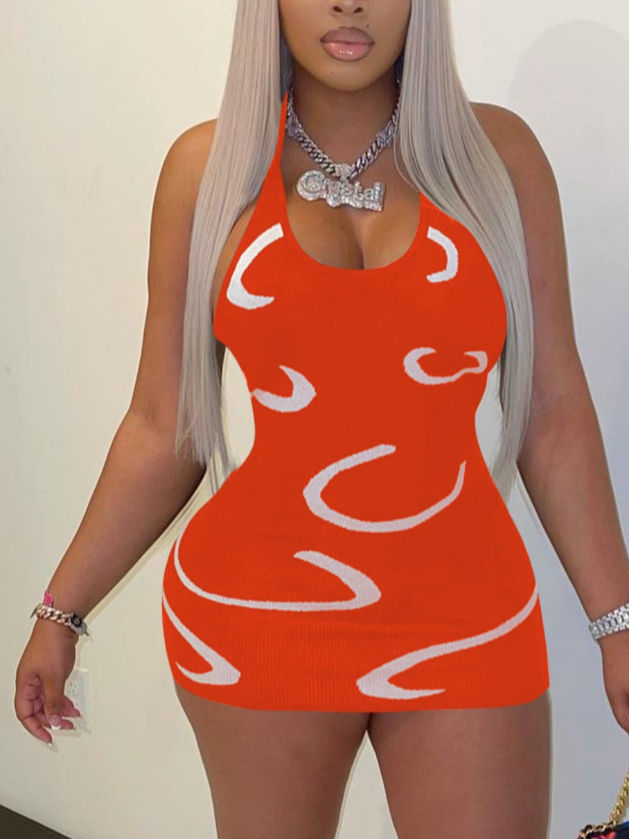 LW Striped Bodycon Cami Dress