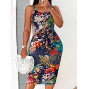LW Plus Size Floral Print Bodycon Cami Dress