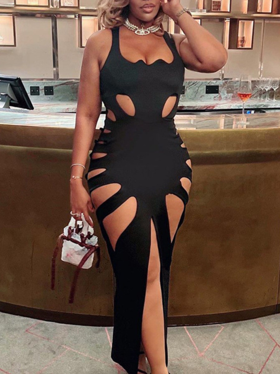 LW SXY Plus Size Cut Out Bodycon Dress