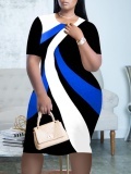 LW Plus Size Geometric Print Bodycon Dress