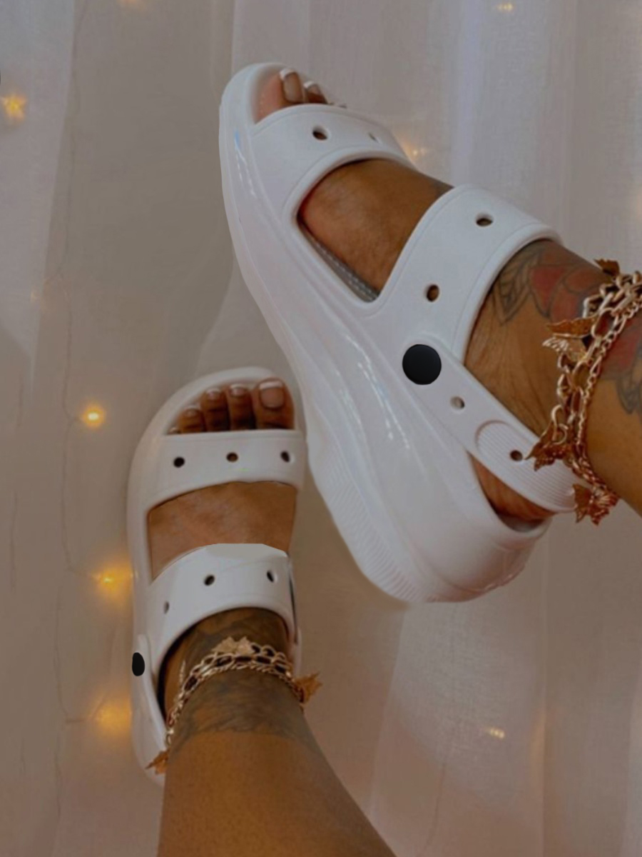 LW Cut Out Slingback Platform Sandals