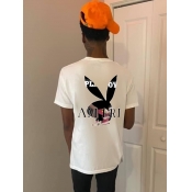 LW Men Figure Letter Print T-shirt