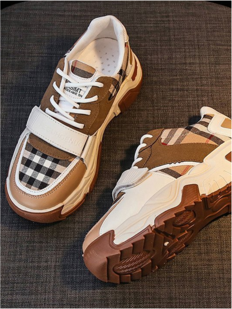 LW Plaid Print Sneaker