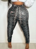 LW Plus Size High Waist Snakeskin Print Pants