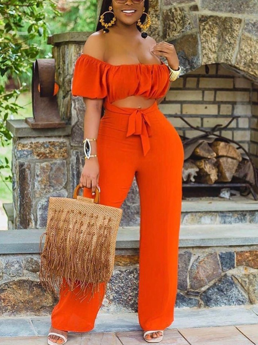 LW Off The Shoulder Crop Top Bandage Design High W
