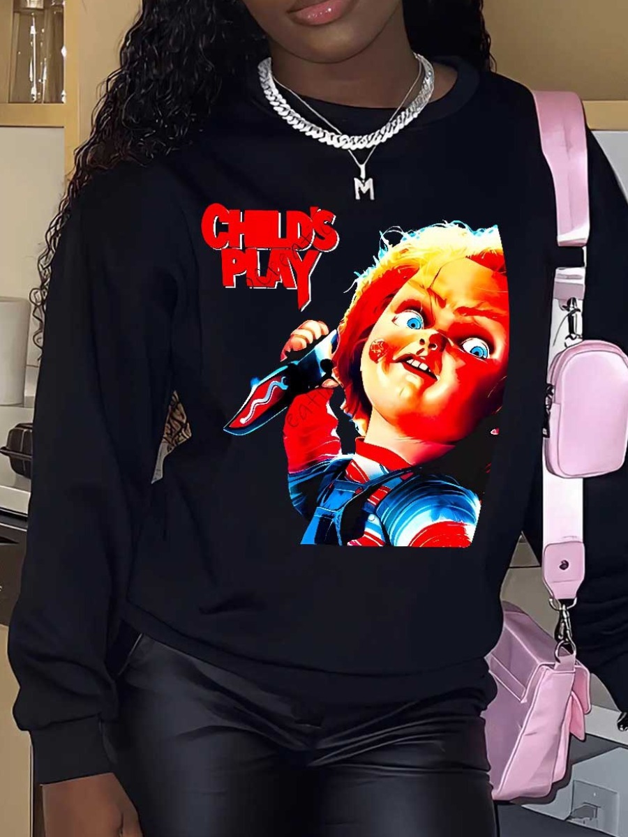 LW Figure Letter Print Sweatshirt