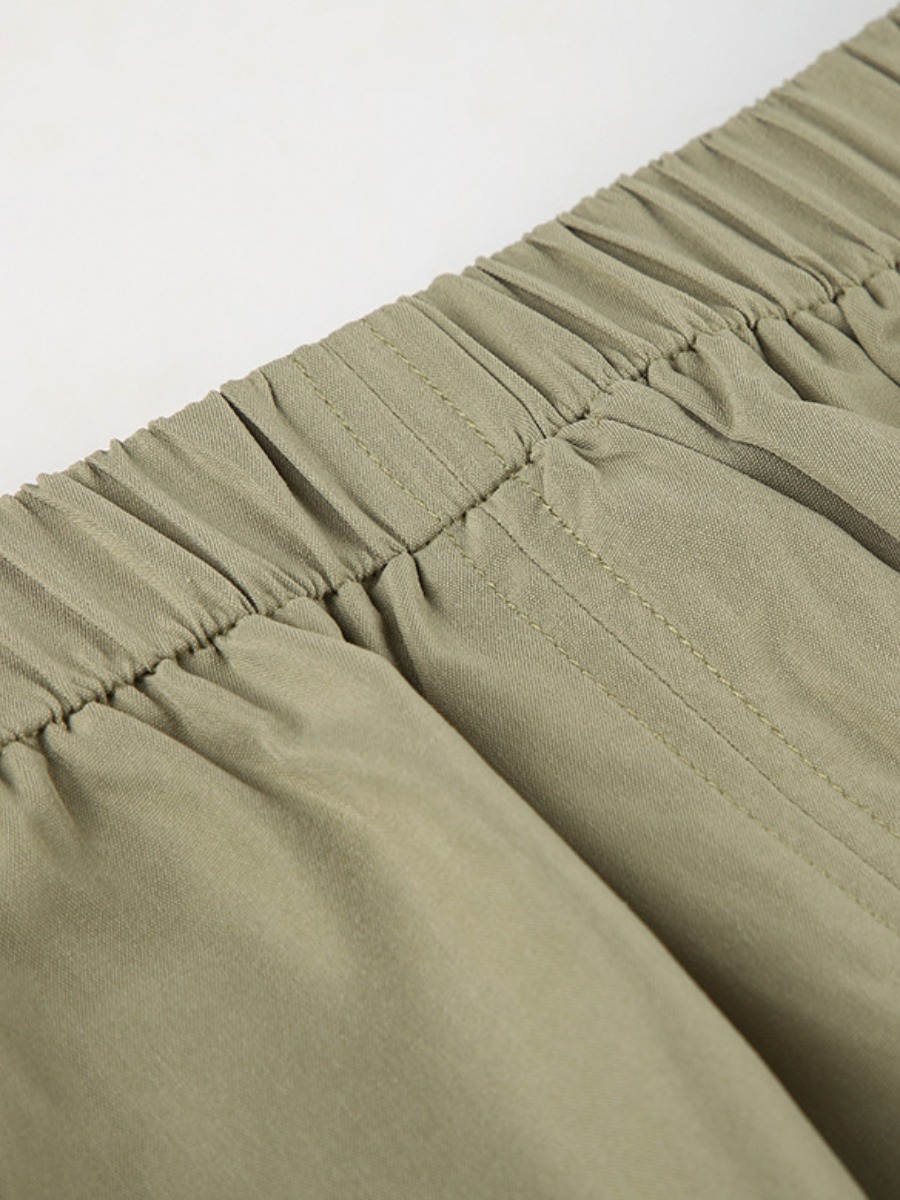 LW Pocket Design Drawstring Skirt
