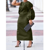LW Plus Size Bishop Sleeve Cut Out Dress