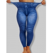 LW Plus Size Imitation Denim High Waist Stretchy L