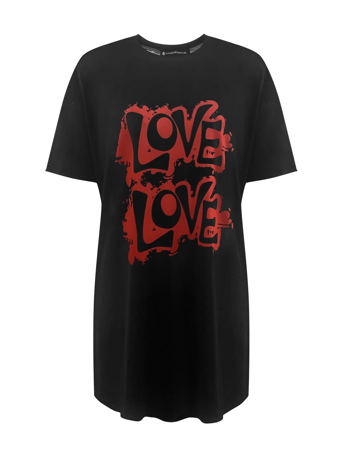 LW Love Letter Print T-shirt Dress