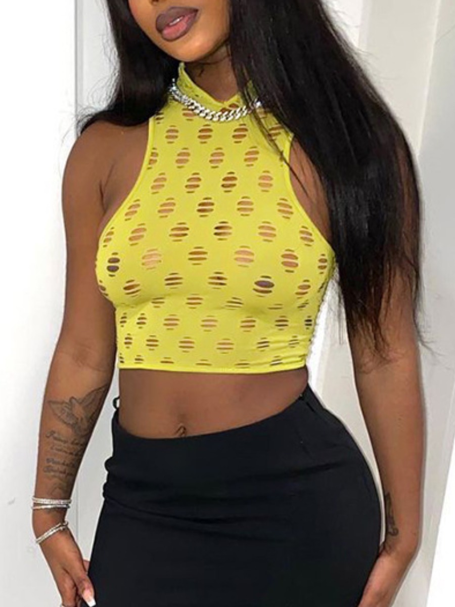LW Crop Top Pierced Camisole