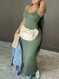 LW Plus Size Cami Plain Bodycon Dress