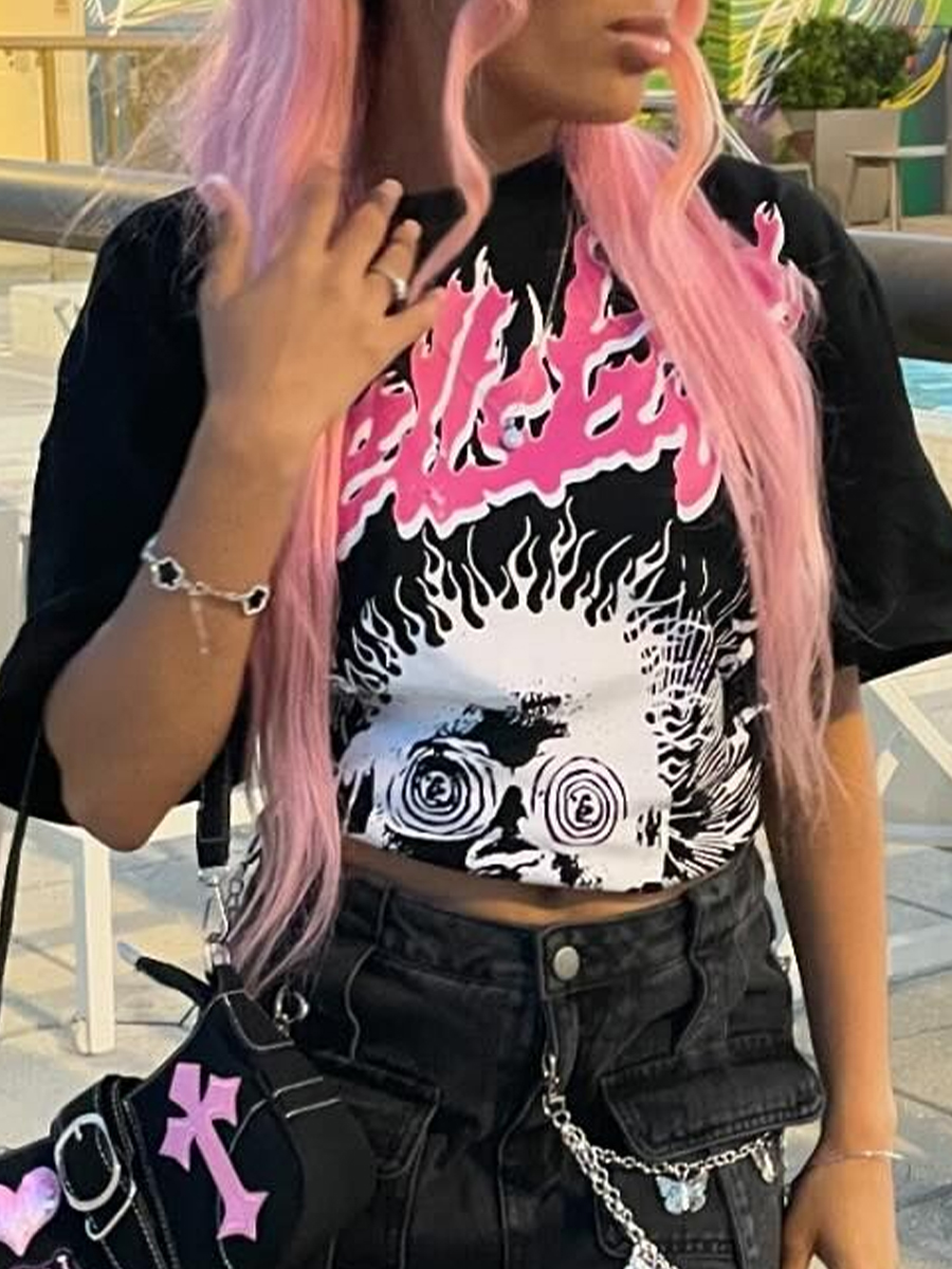 LW Figure Letter Print T-shirt