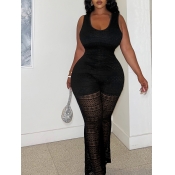 LW Plus Size See Through Lace Cami Jumpsuit