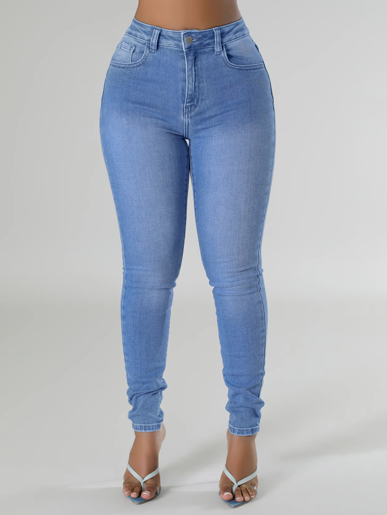 LW Mid Waist High Elasticity Jeans