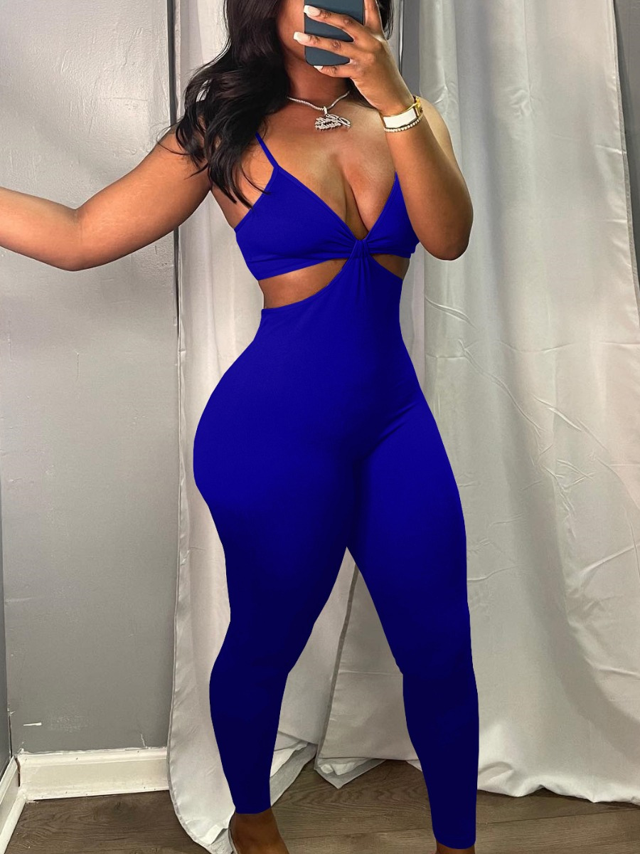 LW BASICS Cut Out Cami Skinny Jumpsuit