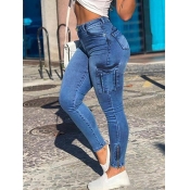 LW Solid Color Micro Elasticity Jeans