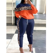 LW Plus Size Patchwork Color Block Two-piece Pants