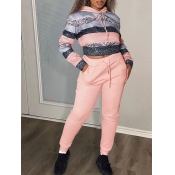 LW BASICS Color Contrast Two-piece Pants Set