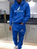 LW Men Pattern Letter Print Two-piece Pants Set
