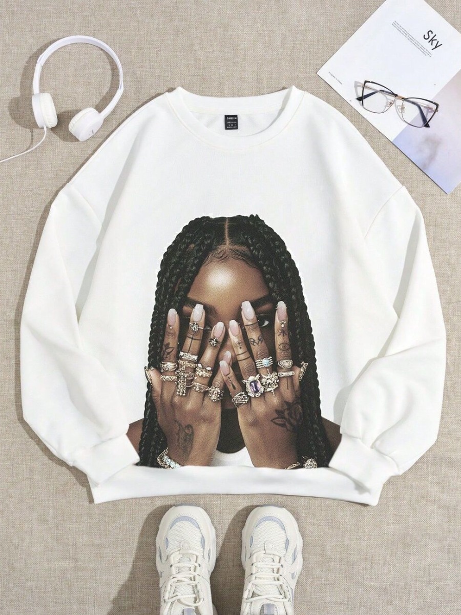 LW Pattern Figure Sweatshirt