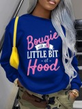 LW Pink Print Regular Sweatshirt