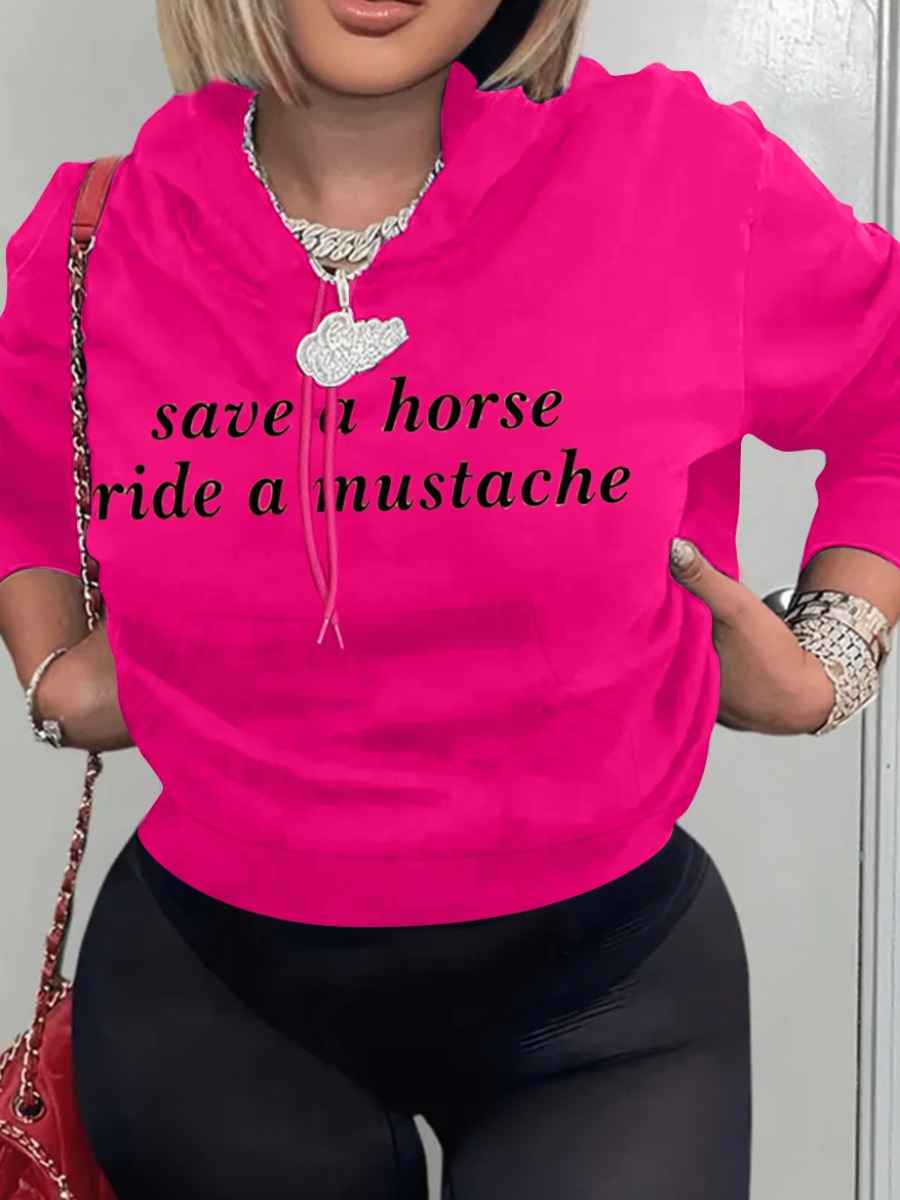 LW Pattern Letter Hoodie