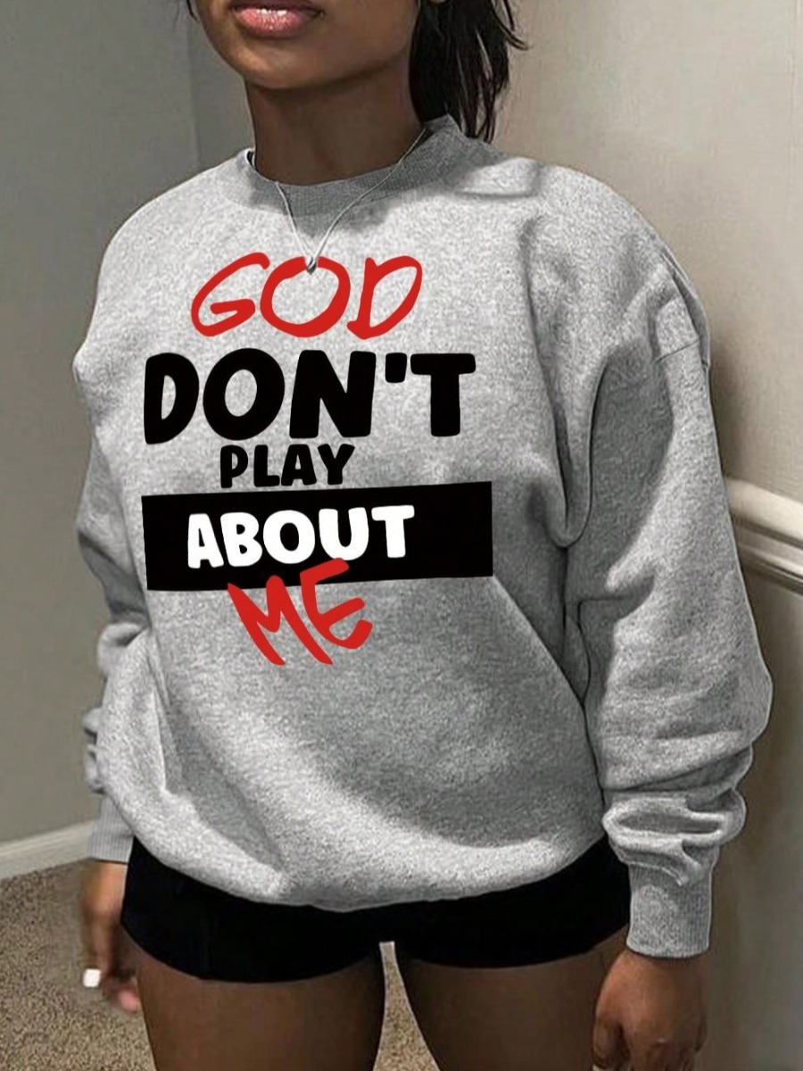 LW Pattern Letter Sweatshirt