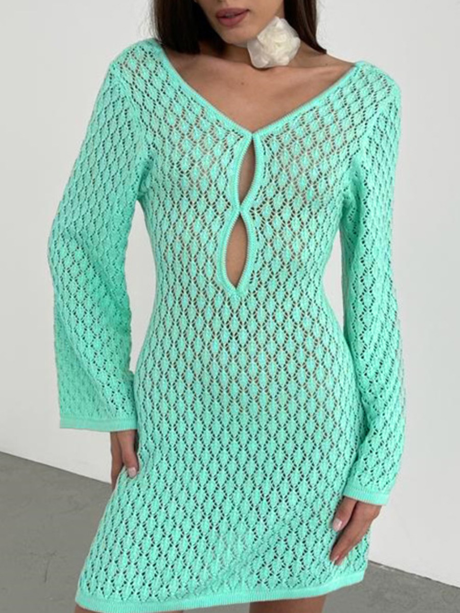 LW Solid Color Mini Dress